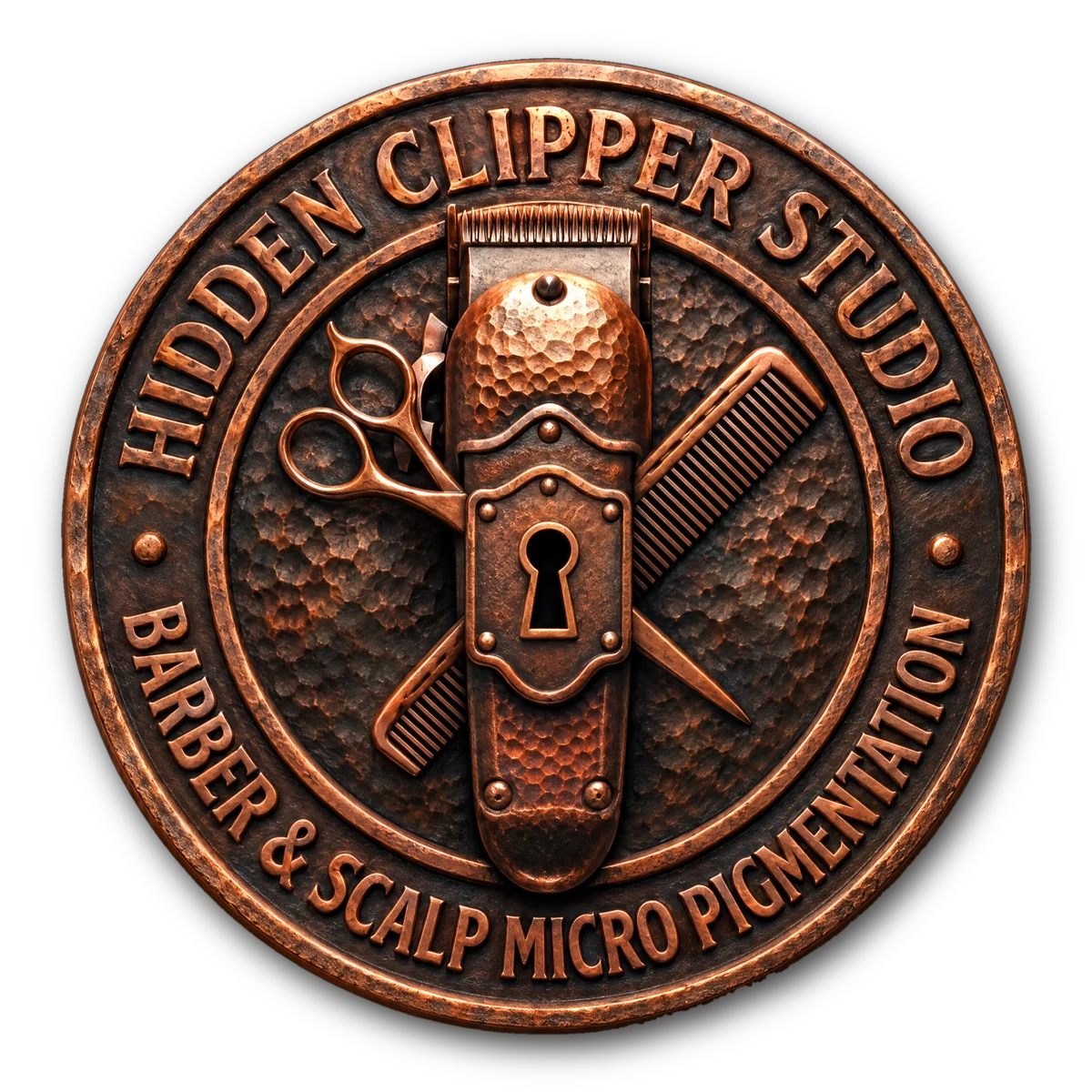 The Hidden Clipper Studio medallion